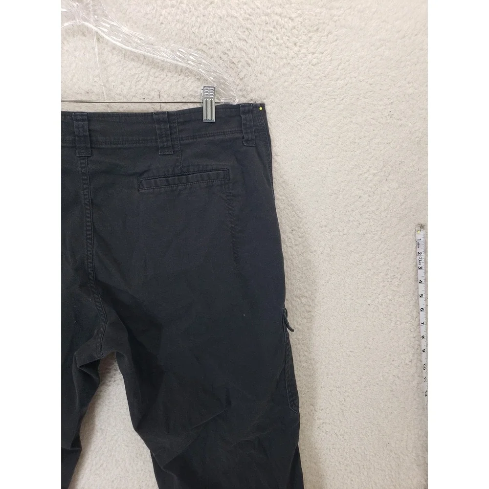 Wrangler Cargo Pants Mens 38x32 Black Relaxed Fit Utility Pocket Outdoor Comfort